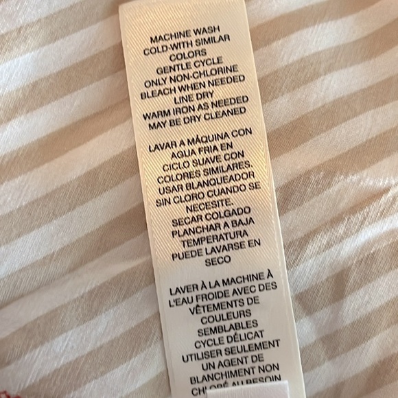 Chico’s Women’s Striped Long Sleeve Button Up Shirt Chico’s Size 1 = US Size M - Picture 5 of 6